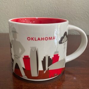 Ceramic Starbucks Mug from the You Are Here Collection.  OKLAHOMA
